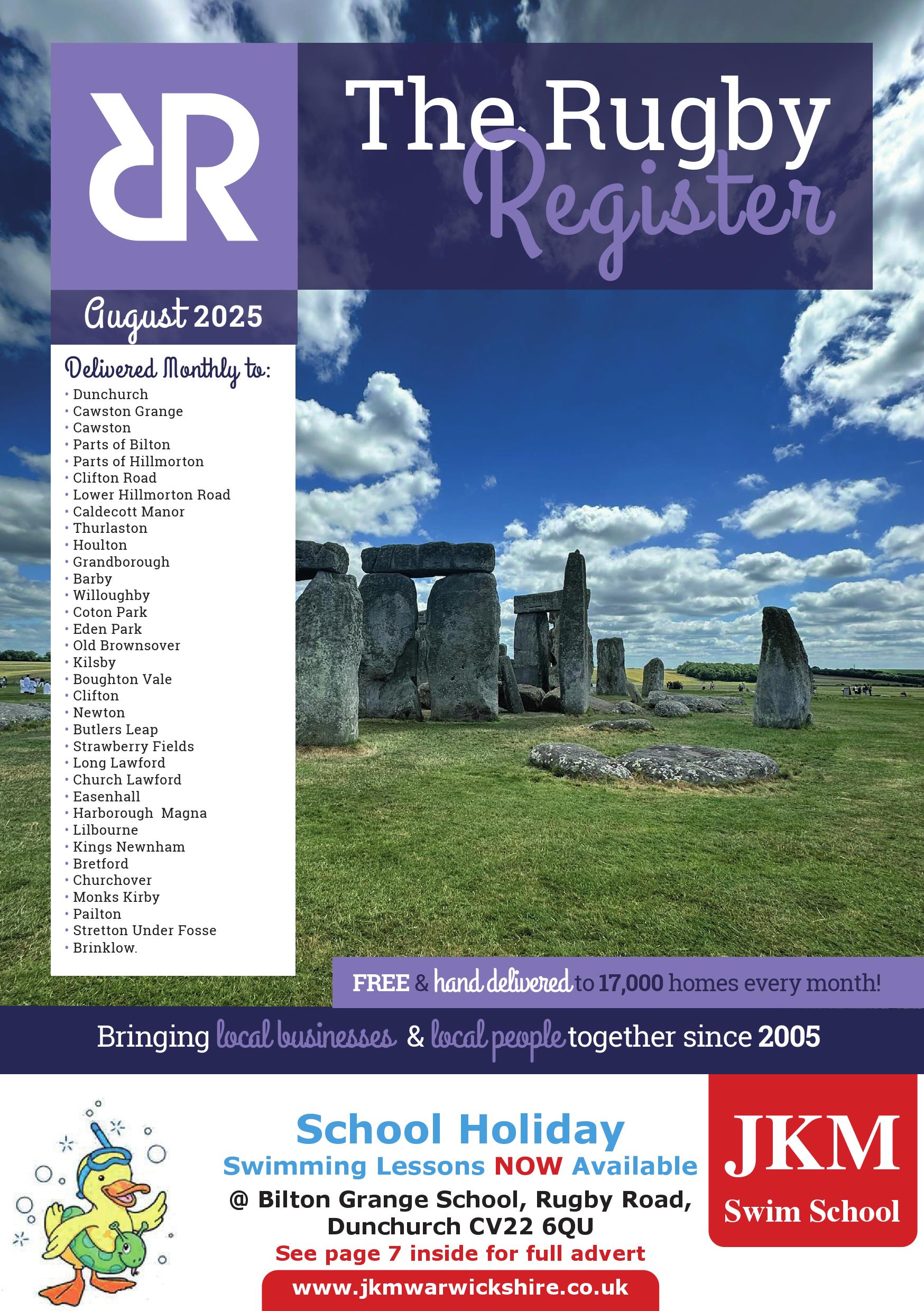 The Rugby Register August 2025